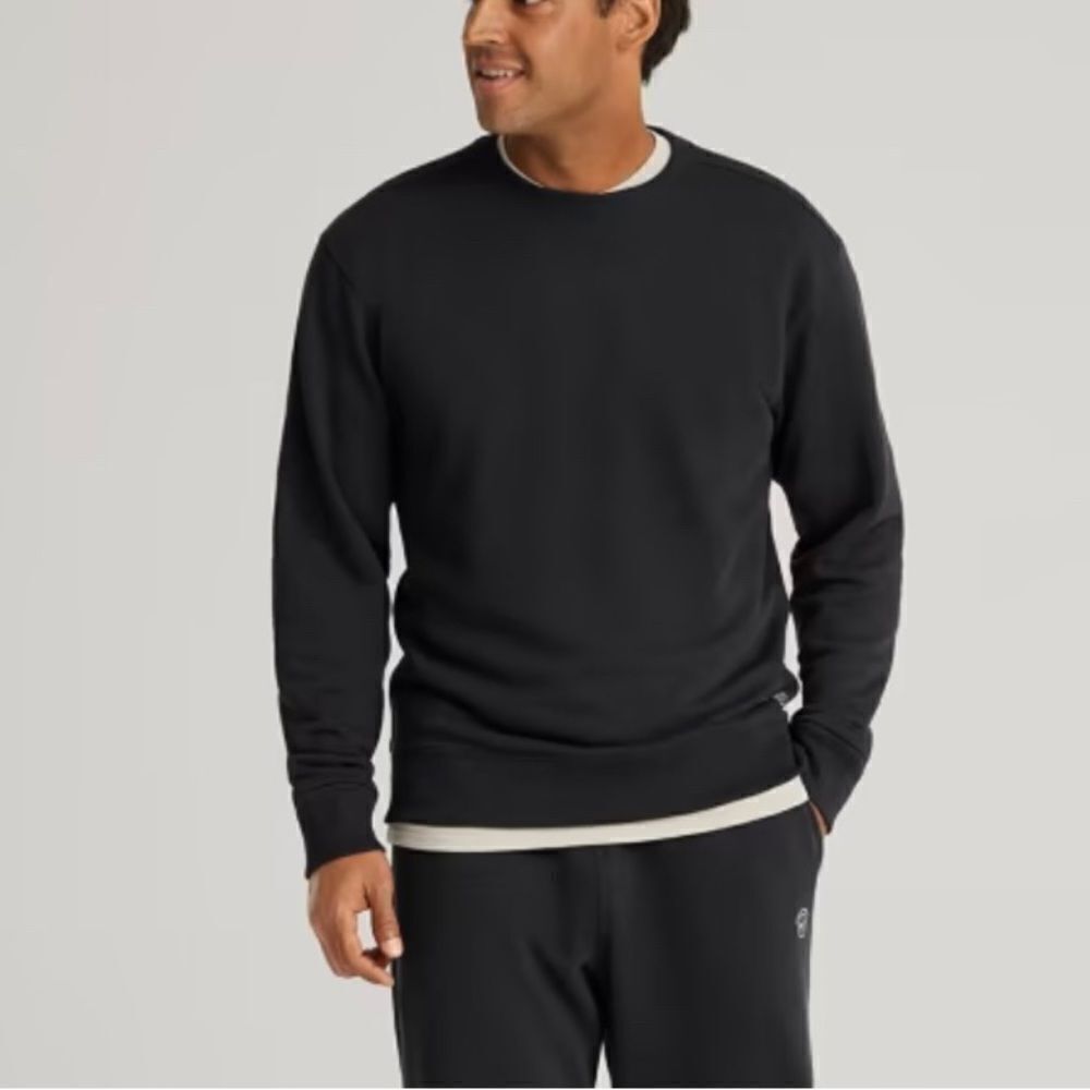 Allbirds Men’s R&R Cotton Blend Sweatshirt Natural Black Medium